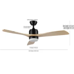 Vencin Led Light 52" Ceiling Fan - CLF1020 - Black - Safavieh 7 Vencin Led Light 52" Ceiling Fan - CLF1020 - Black - Safavieh -My home decor GUEST 009a047f c18a 48a9 9bb6 0cdfb68ba717