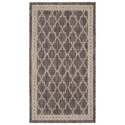 Brielle Outdoor Rug - Black / Beige - Safavieh -My home decor GUEST 014e21e1 b918 495a 9f42 134ceed863e7