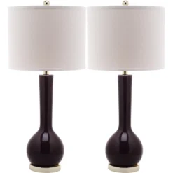 Mae Long Neck Ceramic Table Lamp (Set Of 2) - Safavieh -My home decor GUEST 02bba8a8 df9e 4f7f 86b6 b8423bf3c616
