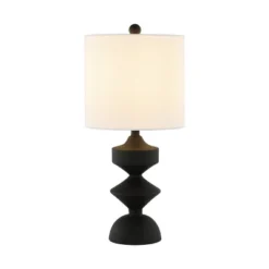 Riza 19.5" Table Lamp - TBL4501 - Black - Safavieh