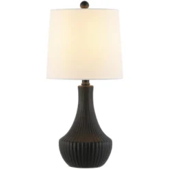 Herleva Table Lamp - 19.5 Inch Height - TBL4479 - Black - Safavieh