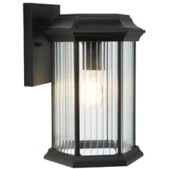 Hylan 8.46" Outdoor Sconce (Set Of 2) - PLT7006 - Black - Safavieh -My home decor GUEST 057d3673 b867 449f 8097 1a513e099ca8