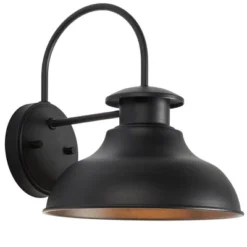 Linden 10" Outdoor Wall Sconce (Set Of 2) - PLT7001 - Black - Safavieh -My home decor GUEST 06425b28 cd78 4629 9509 985bd92c06af
