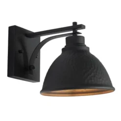 Melila 7.87" Outdoor Sconce (Set Of 2) - PLT7018 - Black - Safavieh -My home decor GUEST 06497c93 d5fb 4d86 997e ca453db46f80