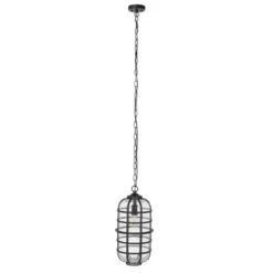 Rigel 8.27" Outdoor Pendant - PLT7031 - Black - Safavieh -My home decor GUEST 0859b6f7 c89a 4dc4 be9c 487ab8d3747e