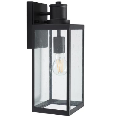 Agni 6.5" Outdoor Wall Sconce (Set Of 2) - PLT7014 - Black - Safavieh 2 Agni 6.5" Outdoor Wall Sconce (Set Of 2) - PLT7014 - Black - Safavieh - Image 2
