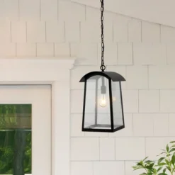 Adalai 10" Outdoor Pendant - PLT4028 - Black - Safavieh -My home decor GUEST 095d1e9a 9834 4164 b1db 66a192545a56