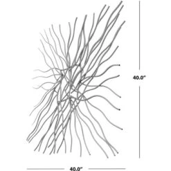 Averina 40" Iron Wall Decor - WDC5015 - Antique Silver - Safavieh -My home decor GUEST 0c5b596c f55d 4394 bf5f edec7d35766f