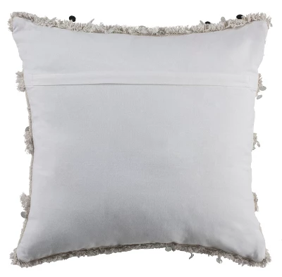 Collette Pillow - White - 20" X 20" - Safavieh 2 Collette Pillow - White - 20" X 20" - Safavieh - Image 2