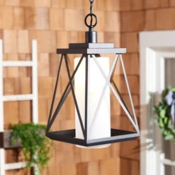 Braith 9.1" Outdoor Pendant - PLT7011 - Black - Safavieh -My home decor GUEST 0d0fdf71 f3f2 4ff9 ad15 20d525818187