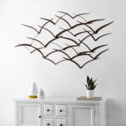 Fione 42" Iron Wall Decor - WDC5022 - Brown - Safavieh