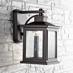 Gorgen Outdoor Wall Lantern - PLT4002 - Oil Rub Bronze - Safavieh -My home decor GUEST 0e8b4f71 5886 4ed9 9097 d2b0f9eaa25c