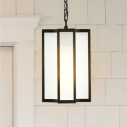 Hyla 8" Outdoor Pendant - PLT4024 - Black - Safavieh -My home decor GUEST 109448fc 1c1d 473d b90b 9867a968626e