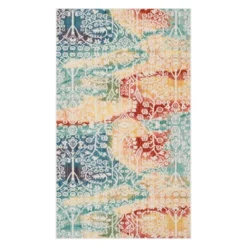 Neva Floral Accent Rug - Safavieh -My home decor GUEST 14a7a78e 681b 4946 833a 3deb8a5e30d3