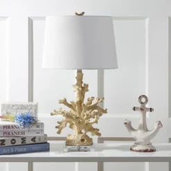 Faux Coral Branch Table Lamp (Set Of 2) - 28.5 Inch Height - LIT4161 - Creme - Safavieh -My home decor GUEST 152e8ec6 c683 44f4 b4d1 897e943aa6d2