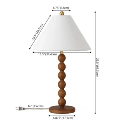 Sanne 26.5 "Table Lamp - TBL4597 - Natural - Safavieh -My home decor GUEST 18bd692b eb05 4134 8952 d5cc5d44c732
