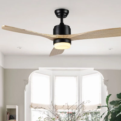 Vencin Led Light 52" Ceiling Fan - CLF1020 - Black - Safavieh 3 Vencin Led Light 52" Ceiling Fan - CLF1020 - Black - Safavieh - Image 3