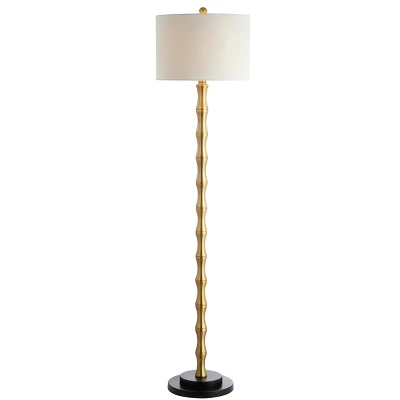 Kolten Floor Lamp - FLL4045 - Brass - Safavieh 1 Kolten Floor Lamp - FLL4045 - Brass - Safavieh