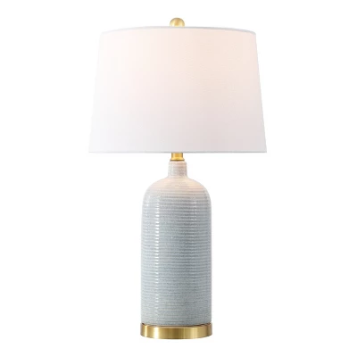 Stark Table Lamp - 27 Inch Height - TBL4303 - Blue - Safavieh 1 Stark Table Lamp - 27 Inch Height - TBL4303 - Blue - Safavieh
