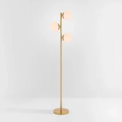 Devlyn 3 Light 62" Floor Lamp - FLL4104 - Gold - Safavieh -My home decor GUEST 25816a2b cb1c 4812 8862 55ceed894191