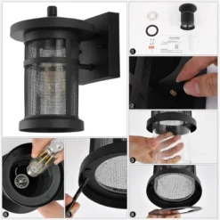 Osprey 7.5" Outdoor Sconce (Set Of 2) - PLT4029 - Black - Safavieh 11 Osprey 7.5" Outdoor Sconce (Set Of 2) - PLT4029 - Black - Safavieh -My home decor GUEST 26b25a14 6617 48a5 a7e4 48f3373a70bc