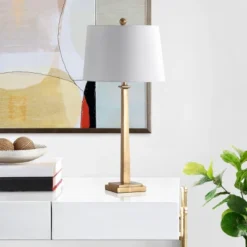 Andino Table Lamp (Set Of 2) - 31.5 Inch Height - TBL4024 - Gold/White - Safavieh -My home decor GUEST 275b6849 0eb2 45fe b9b7 dd814ec8f650