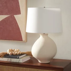 Costa Table Lamp - 25.5 Inch Height - TBL2009 - White - Safavieh