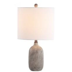Alvaro Table Lamp - 18.5 Inch Height - TBL4170 - Grey - Safavieh