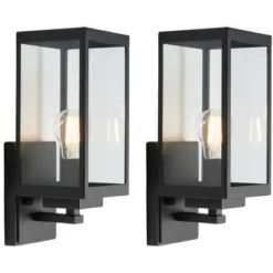 Rinnah 6.2" Outdoor Sconce (Set Of 2) - PLT7035 - Bronze - Safavieh