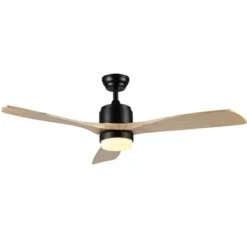 Vencin Led Light 52" Ceiling Fan - CLF1020 - Black - Safavieh
