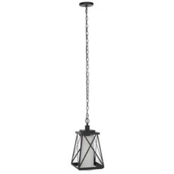 Braith 9.1" Outdoor Pendant - PLT7011 - Black - Safavieh -My home decor GUEST 2b6c3704 eb37 484d af26 d0c90317f517