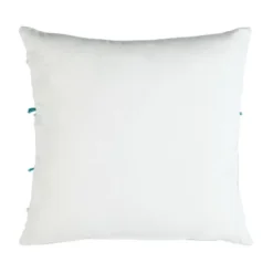 Billi Pillow - Beige/Teal - 20" X 20" - Safavieh -My home decor GUEST 2efd1460 bba8 4b90 b6cc f52faa9bb229