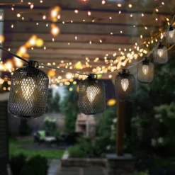 Jepsen 10 Light LED 120" Outdoor String Light - PLT4047 - Safavieh -My home decor GUEST 2ff68d12 374b 4927 8946 42c6e323ea1a