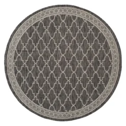 Brielle Outdoor Rug - Black / Beige - Safavieh -My home decor GUEST 327e1f00 a172 4bb1 b6b4 1fdefec0edf2
