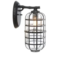 Rigel 8" Outdoor Sconce (Set Of 2) - PLT7032 - Black - Safavieh -My home decor GUEST 387a769a 208c 45d3 a955 04d9281843e1
