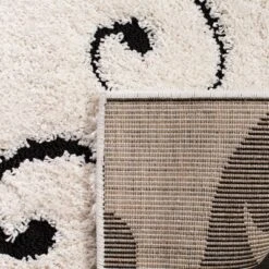 3'3"x5'3" Swirl Loomed Accent Rug Ivory/Black - Safavieh -My home decor GUEST 389d2c93 99a0 4024 bb86 de13e8a7a96b
