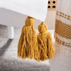 Polli Throw Blanket - Mustard Yellow/Beige - 50" X 60" - Safavieh 6 Polli Throw Blanket - Mustard Yellow/Beige - 50" X 60" - Safavieh -My home decor GUEST 392be659 145f 492b 9cc9 f178936e864a