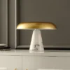Vaughan 10" Table Lamp - Brass Gold/White - Safavieh