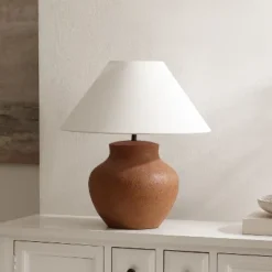 Clay 21.75" Table Lamp - TBL4656 - Brown - Safavieh -My home decor GUEST 3d7e9d3d 81ef 4758 8238 530e427c2e24