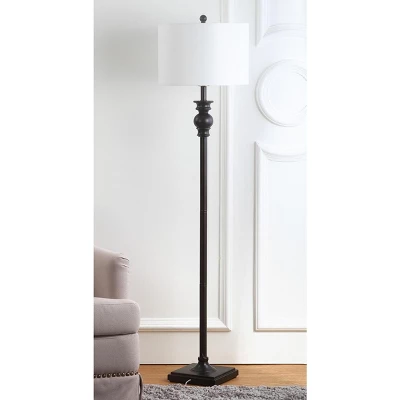 Alphie Floor Lamp - LIT4344 - Ebony - Safavieh 1 Alphie Floor Lamp - LIT4344 - Ebony - Safavieh