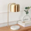 Foley Table Lamp - 19 Inch Height - TBL7021 - Brass/White - Safavieh