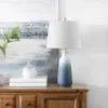 Narem Table Lamp - White/Blue - Safavieh