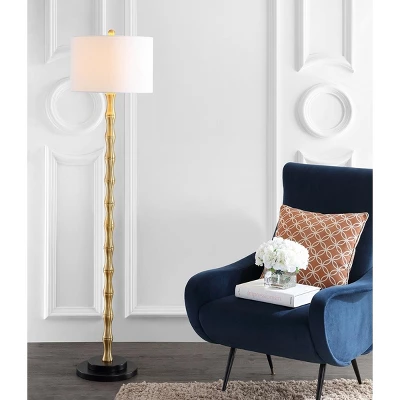 Kolten Floor Lamp - FLL4045 - Brass - Safavieh 2 Kolten Floor Lamp - FLL4045 - Brass - Safavieh - Image 2