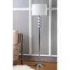 60" Lombard Street Floor Lamp Clear/Chrome (Includes CFL Light Bulb) - Safavieh