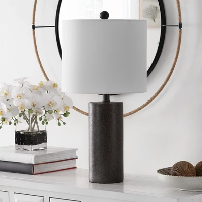 Nori Polyresin Table Lamp - Dark Grey - Safavieh 1 Nori Polyresin Table Lamp - Dark Grey - Safavieh