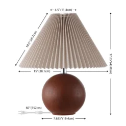 Rory 17.25" Table Lamp (Set Of 2) - TBL4629 - Dark Walnut - Safavieh -My home decor GUEST 49e0ccf8 736d 4e5b 9513 585d2907bcec