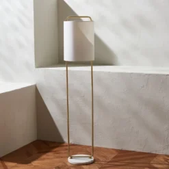 Giulia 63" Floor Lamp - FLL7006 - Gold/White Marble - Safavieh -My home decor GUEST 4da8eb6c e43b 47d5 93ac 18a8eb990996