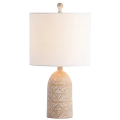 Nava Table Lamp - 18.5 Inch Height - TBL4169 - Sand - Safavieh