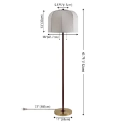 Masey 63.75" Floor Lamp - FLL4142 - Red/Gold - Safavieh -My home decor GUEST 4f33f40f c3bc 4382 9af6 93b835621a26