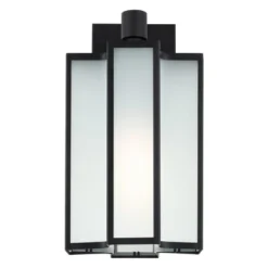 Hyla 12" Outdoor Sconce - PLT4023 - Black - Safavieh -My home decor GUEST 5040b70e 034e 4a02 ad6b f4e423800758